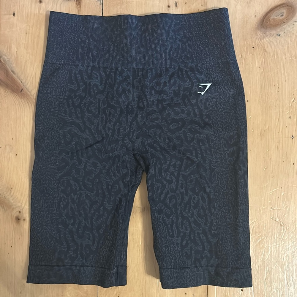 Gymshark Black Patterned Women Shorts